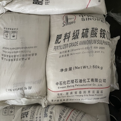 Formule chimique du sulfate d'ammonium (NH4) 2SO4 50 kg/BAG