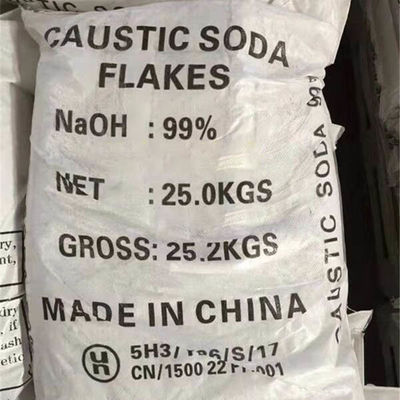 98,5% flocons de soude caustique de NaOH de Min Sodium Hydroxide pour le savon de fabrication