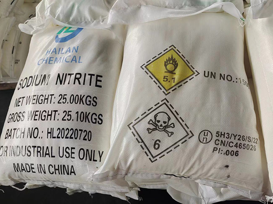 Utilisé comme antiseptique NaNO2 Nitrite de sodium cristal blanc