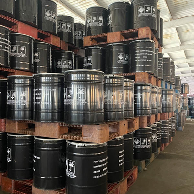 Chlorure ferrique anhydre 50 kg/tambour en poudre verte noire