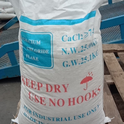 Chlorure de calcium CaCl2 CAS 10035-04-8 25 KG / BAG Utilisé comme sécheur