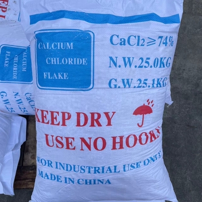 Chlorure de calcium CaCl2 CAS 10035-04-8 25 KG / BAG Utilisé comme sécheur