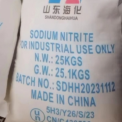 NaNO2 Nitrite de sodium utilisé comme agent de traitement thermique des métaux 25 kg / BAG