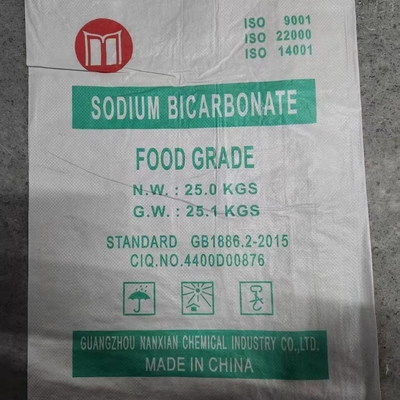 NaHCO3 bicarbonate de sodium bicarbonate de soude à pâte 25 kg / BAG poudre blanche de qualité alimentaire