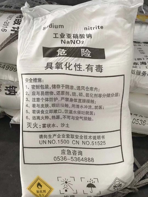 Catégorie industrielle du nitrite de sodium de pureté de 98% NaNO2 7632-00-0
