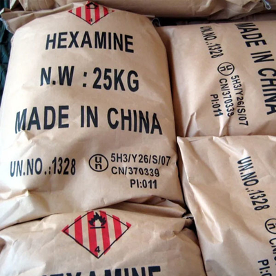 Poudre d' hexamine utilisée comme diurétique en médecine 25 kg / BAG 20 MT / 20 GP avec palette